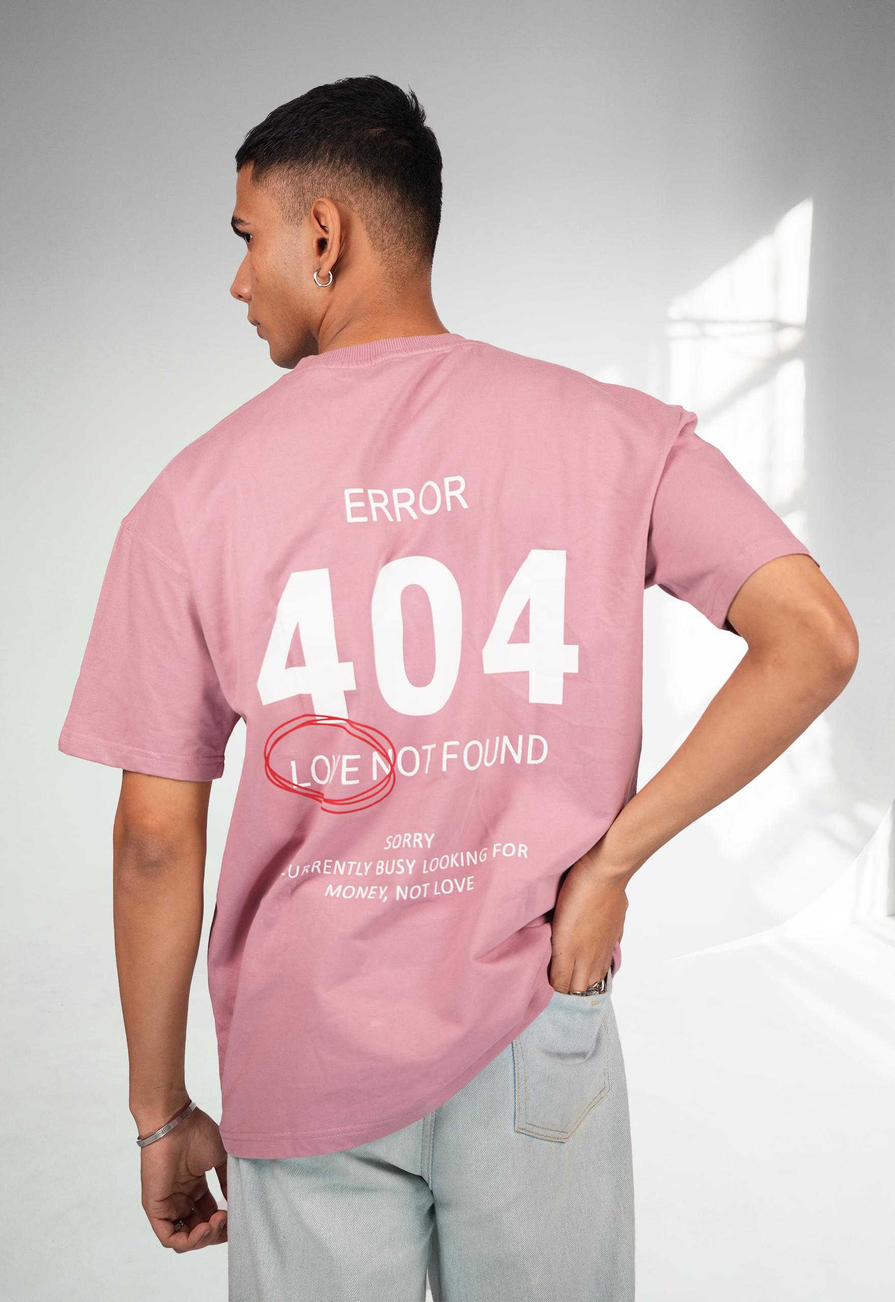 error – minimal graphic oversized tee